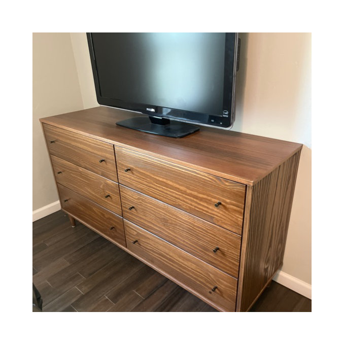 Grain Wood Furniture Mid Century 6-Drawer Dresser & Reviews | Wayfair Grain Wood Furniture Mid Century 6-Drawer Dresser & Reviews | Wayfair