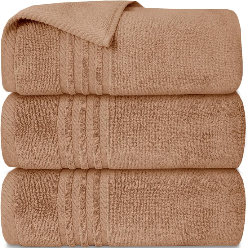 3Pk Zero Twist Large Bath sheet 80x140, Truffle