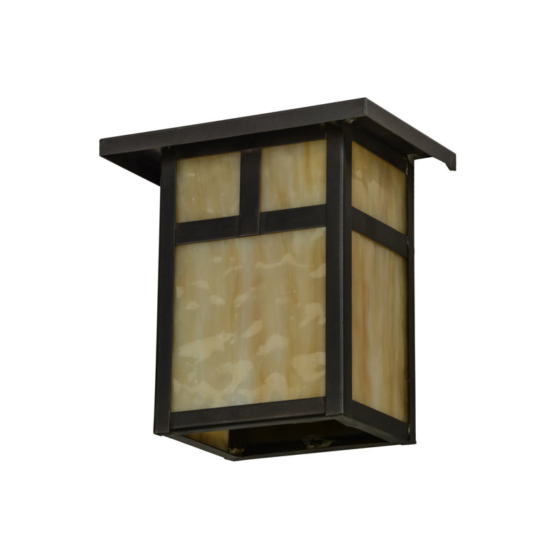 Hyde Park "T" Mission 1 - Light Outdoor Wall Lantern, 6.5" H x 6.5" W x 4.5" D