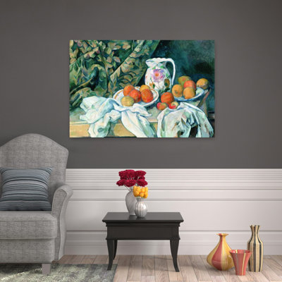 Nature morte avec un rideau 1895, impression d'art classique classique de printemps