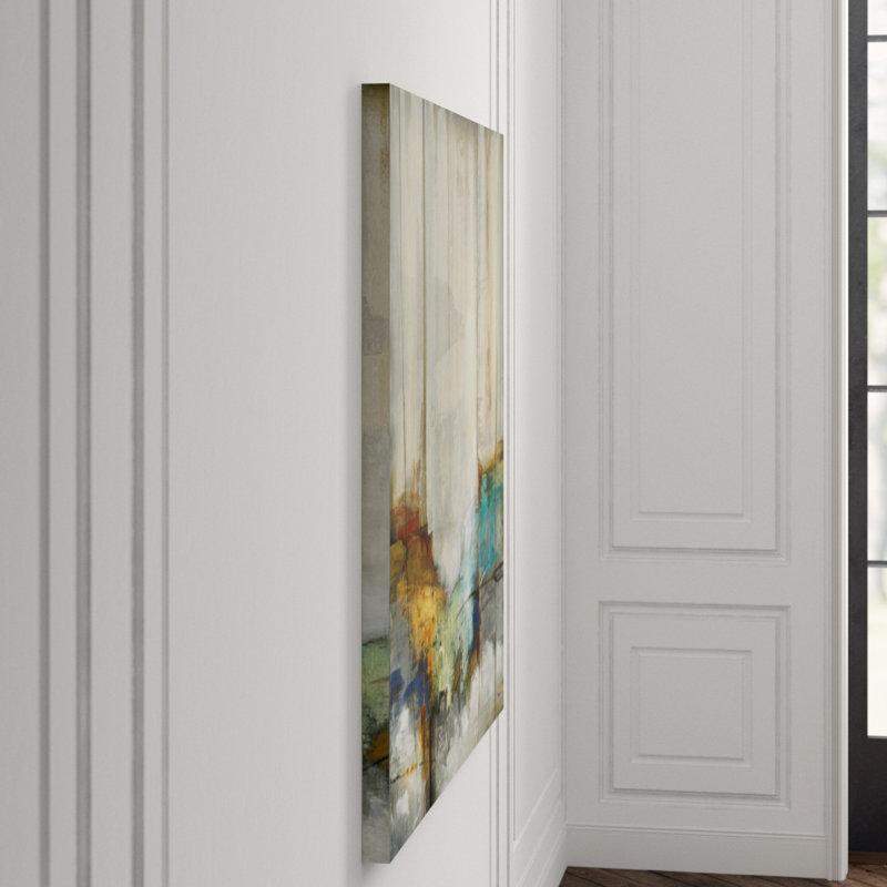 Lagoon View Painting by Pablo Rojero, 54" H x 54" W x 1.5" D, Image Brush Gel