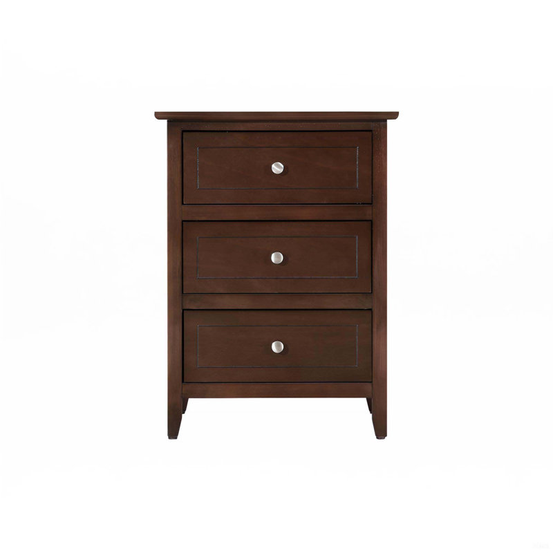 Table de chevet transitionnelle, Cappuccino