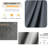 13X10 Ft Pergola Sun Shelter Canopy Replacement - Protected Gray , Easy Assembly Outdoor Water-Repellent, Blocking
