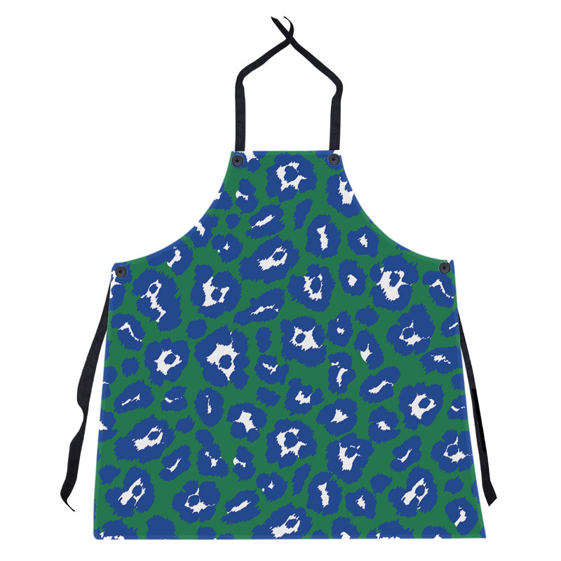 Tablier à imprimé léopard de football Seattle, Vert / Bleu / Blanc