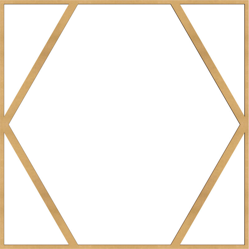 Panneaux muraux décoratifs en bois Fraser, 3/8", H 23 3/8 po x l 23 3/8 po x P 1/4 po, Bois