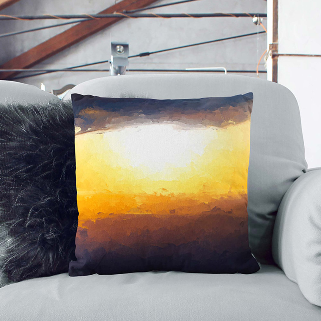 Sunset Through the Clouds Cushion with Filling