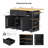 48 Inch Large Kitchen Island with Drop Leaf, Power Outlet, Internal Storage Rack, and Rolling Cart on 5 Wheels for Versatile Use-1931898610