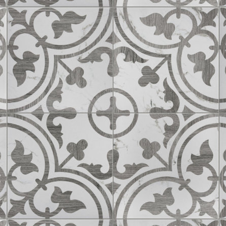 Llama Arte Loire 10" x 10" Porcelain Patterned Wall & Floor Tile