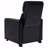 Black Upholstered Push-Back With Recliner Function