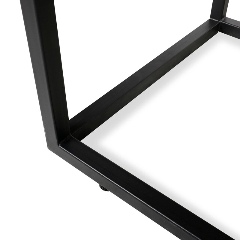 Lubbert Faux Leather Bench, Solid Wood, White