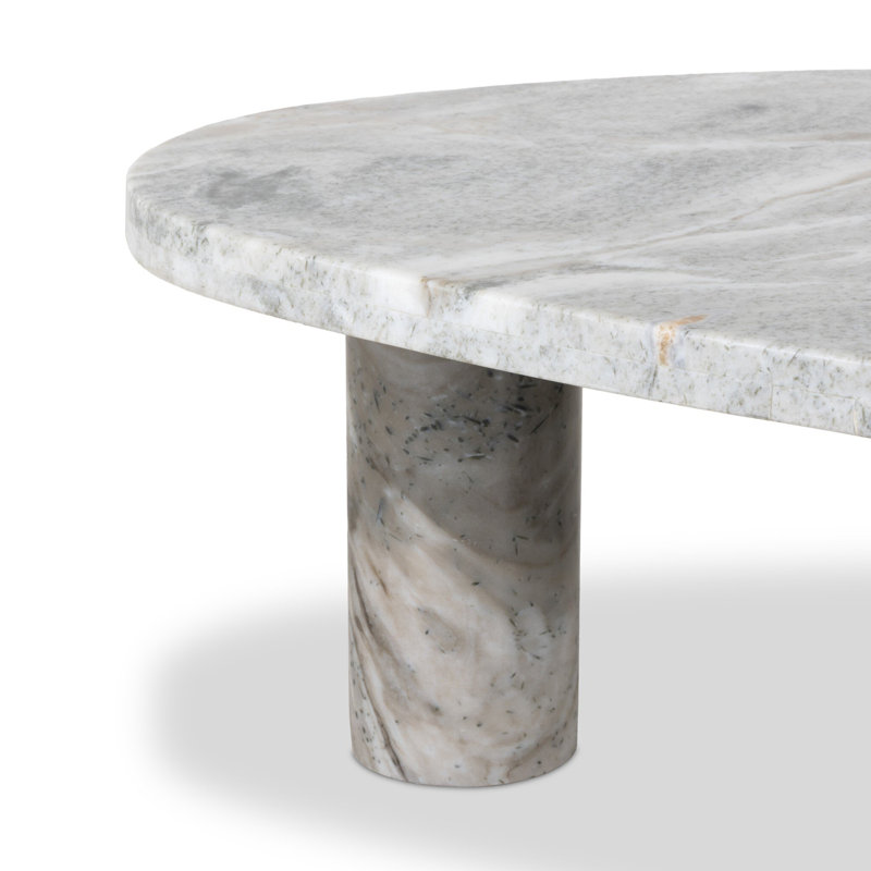 Zion Coffee Table - Small Table - Merlot, Sage Onyx, 15" H x 30" L x 48" W