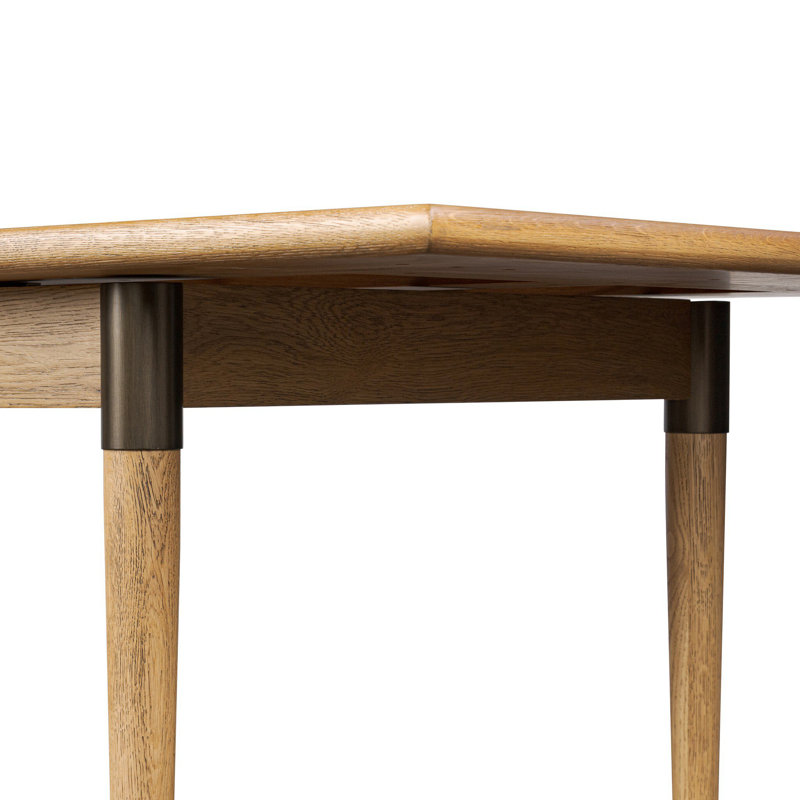 Harper Solid Wood Dining Table, Fawn Oak