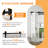 3 Lite Frosted Glass Prefinished Bi-Fold Barn Door With Hardware Kit, Assembly required-94169770-113761479