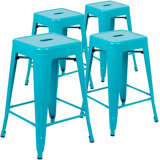Irtaza Counter Stool with Metal Frame
