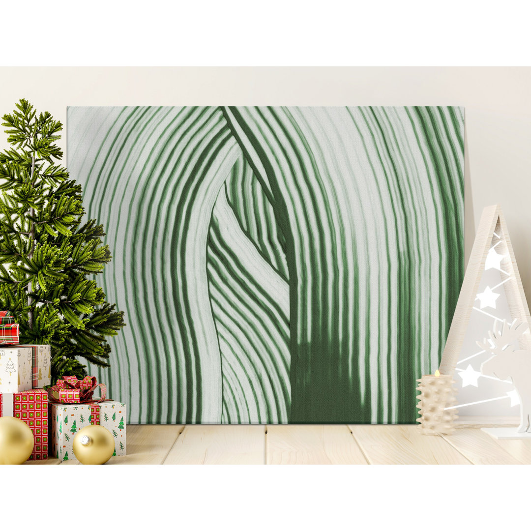 Green Abstract Lines Canvas Wall Art, Modern Decor, Gallery Wrapped, Ready to Hang, Archival Print, Statement Piece