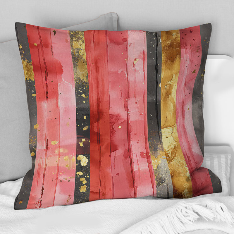 Coussin décoratif Glamour Stripes II - Glam, H 18 po x H 18 po