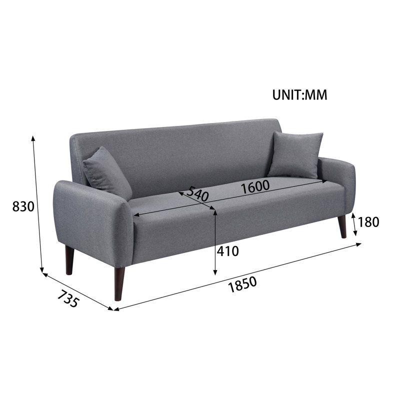 Ovgoros 3 Seater Corduroy Sofa
