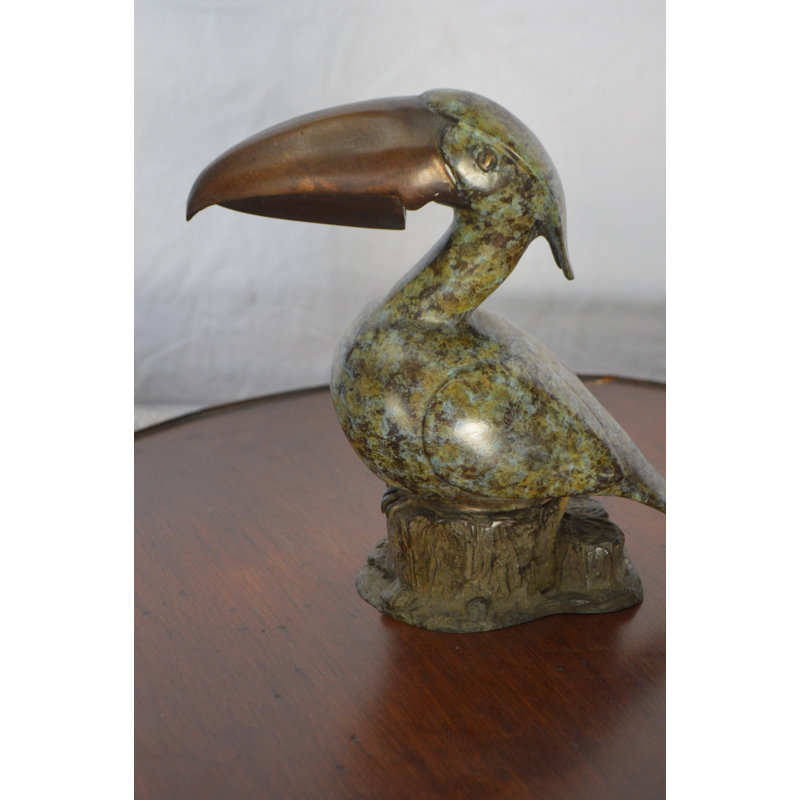 Copper Toucan Bird Fountain