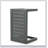 CAPE CORAL ALU C-Shaped Patio Side Table In Grey, Weather-Resistant And Space-Saving Design For Outdoor Use-843224319