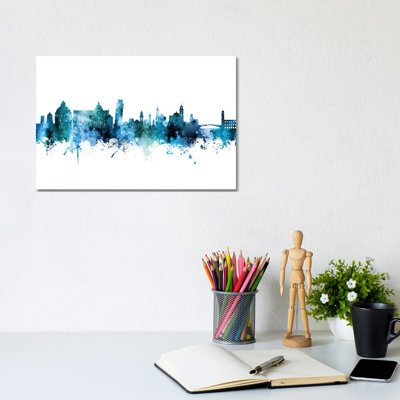 Pisa Italy Skyline by Michael Tompsett - Wrapped Canvas Print
