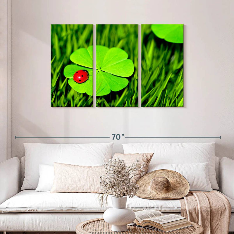 Harnek Four Leaf Clover Ladybug, 28" H x 45" W