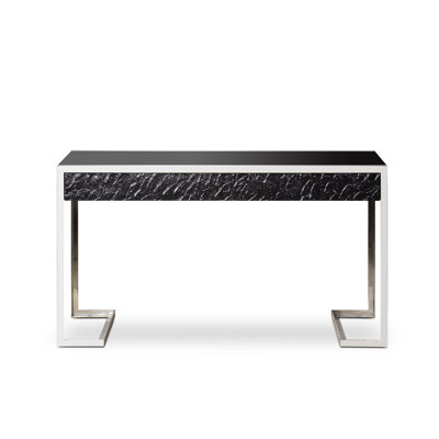 Andrew Martin Glass Writing Desk