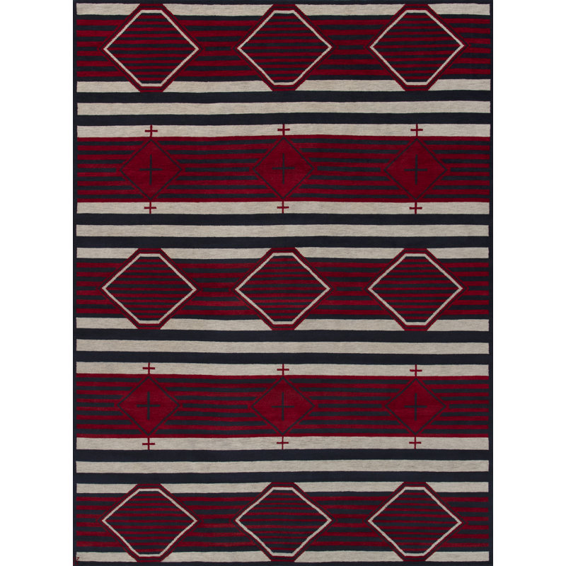 Mesa Wool Southwestern Area Rug, Rectangle 4' x 6'
