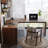 Walnut L-Shaped Solid Wood desk-108679191-108679188