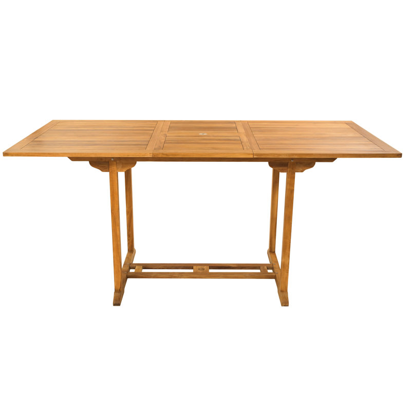 Table de bar extensible en teck
