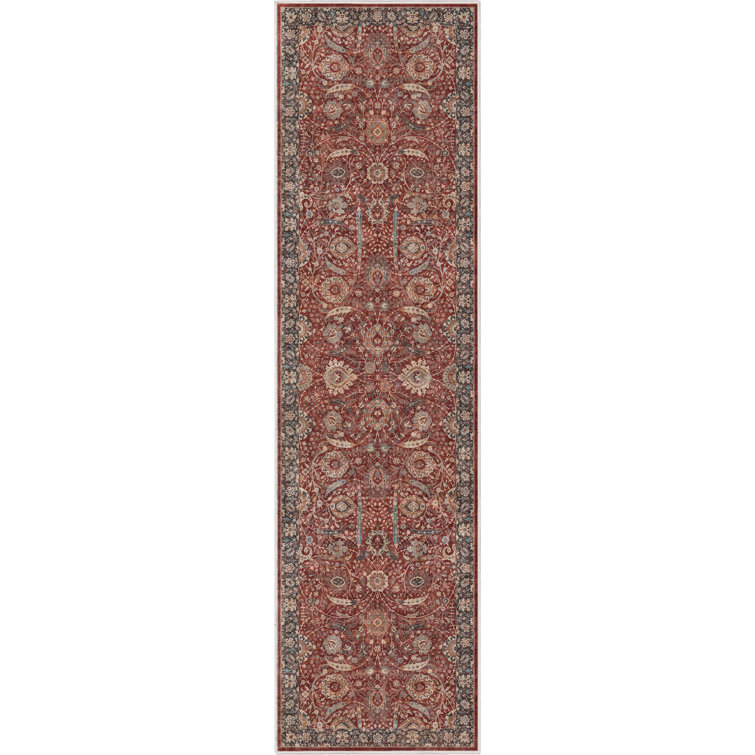 Asha Oriental Persian Flat-Weave Red Rug