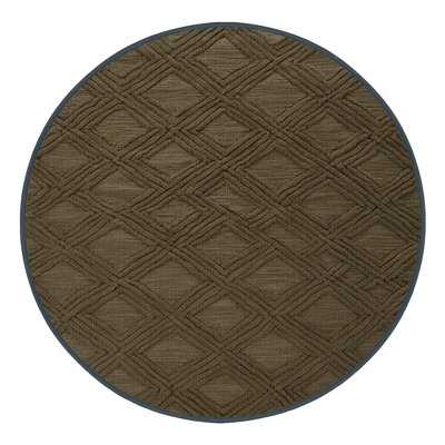 Tapis brun treillis lavable à la machine
