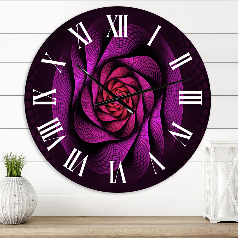 Fractale portail magique - horloge murale moderne, Petit