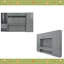 Grand lit escamotable mural avec placard, tiroirs et tablettes