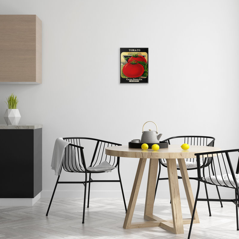 Estampe numérique de jardin rétro, design par Lil 'Rue, Giclée encadrée noir minuit, H 14 po x l 11 po