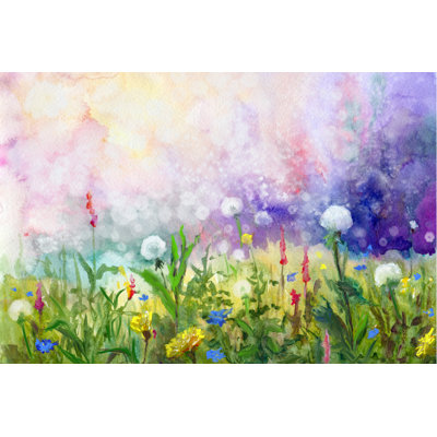 Printemps, peinture à l'aquarelle