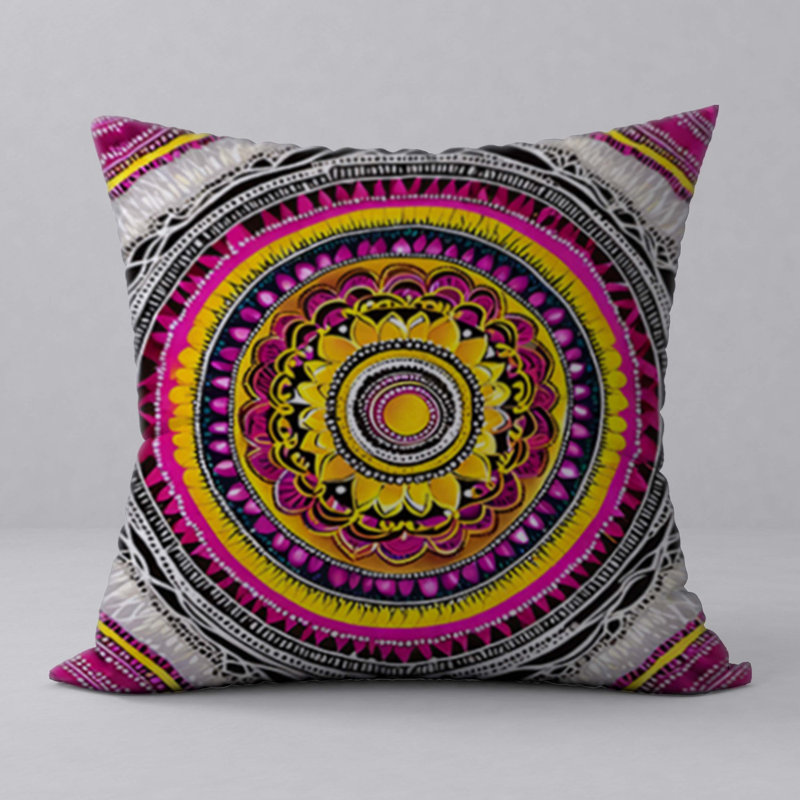 Abstract Reversible Throw Pillow