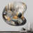 Soft Colours Marble Abstract I - Abstract Marble Drop Shape Metal Wall Sculpture-841369158