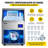 VEVOR 90 lb. Daily Production Cube Clear Ice Freestanding Ice Maker