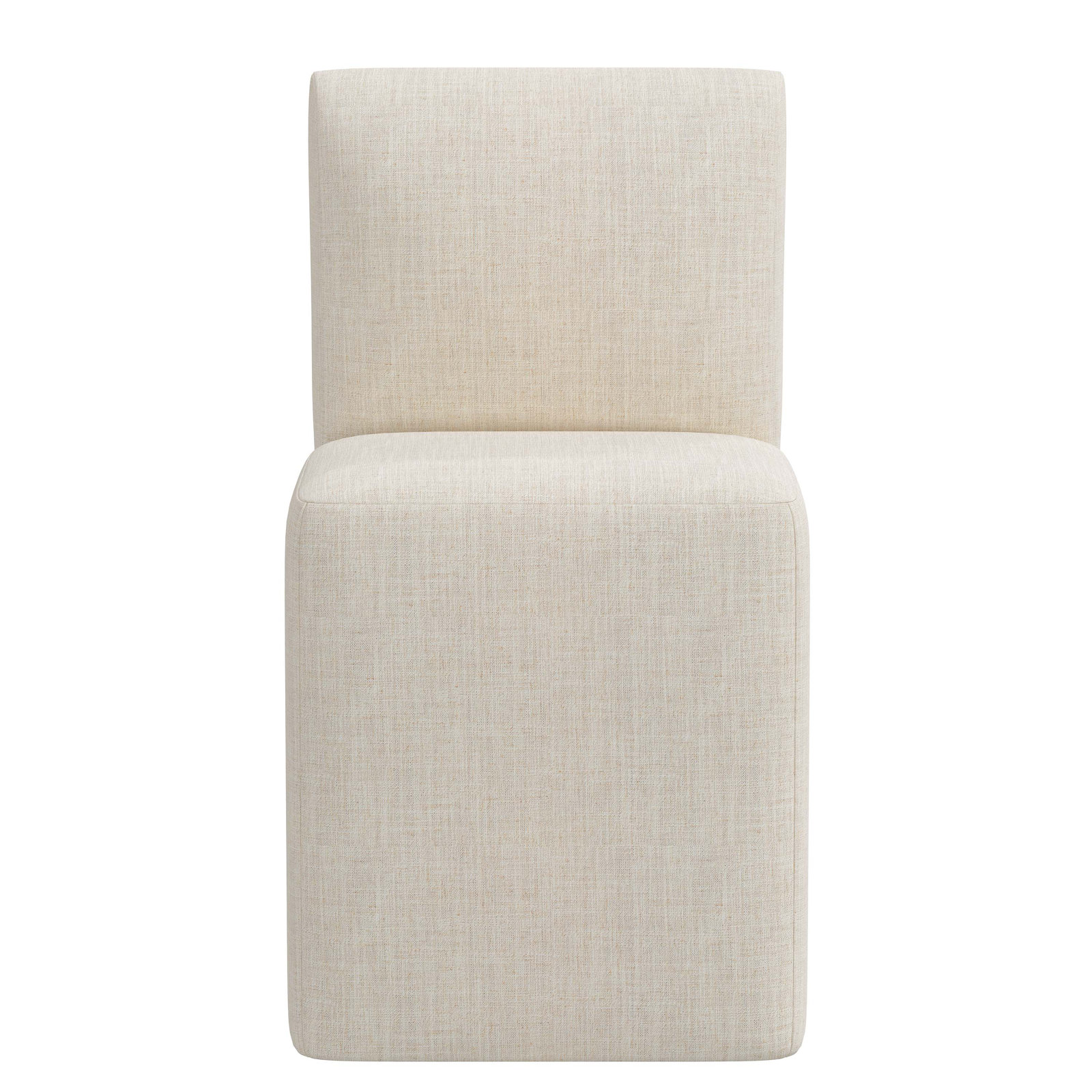 Mendy Linen Parsons Dining Chair, Classic Talc Linen