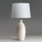 2-Pack 3-Way White Ceramic Table Lamp