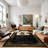 Monaco Series Abrstract Black/Gray/Ivory/Beige Area Rug-1131028182