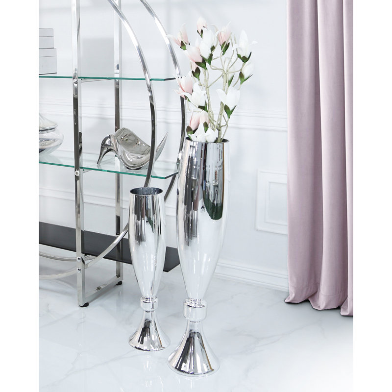 Bowie Glass Floor Vase, 70cm H x 18cm W x 18cm D