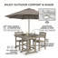 Table de patio carrée pour 4 personnes-1458973593