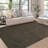 Braided Printed Texture Machine Washable Rug with Rubber Backing for Living Room Non-Slip Dining Room Rug Easy-Cleaning Floor Carpet for Bedroom-605140337
