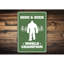 Plaque de cache-cache en aluminium Bigfoot-58278742