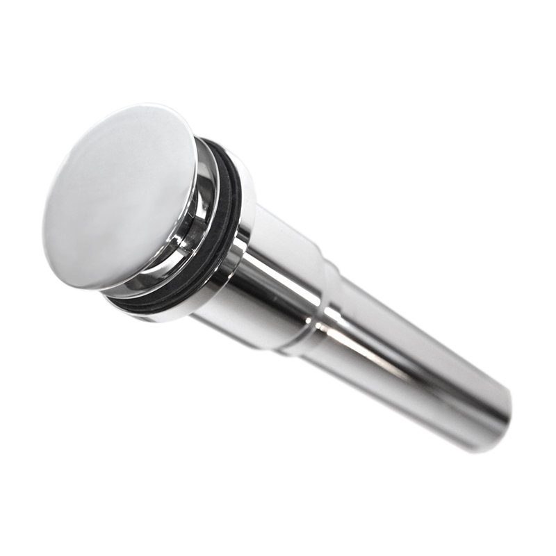 Dome 1.5" Drain Stopper Bathroom Sink Drain, Chrome