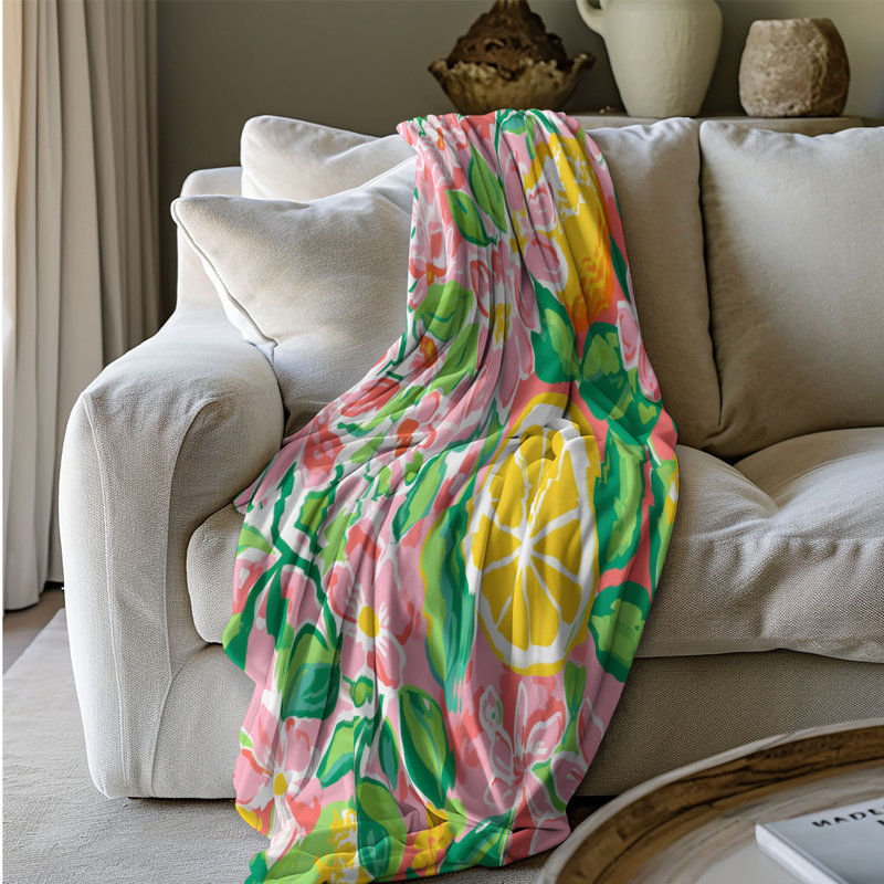 Motif de balise maritime - 1 pièce Sherpa Premium, L 50 po x L 60 po, Motifs BCBG