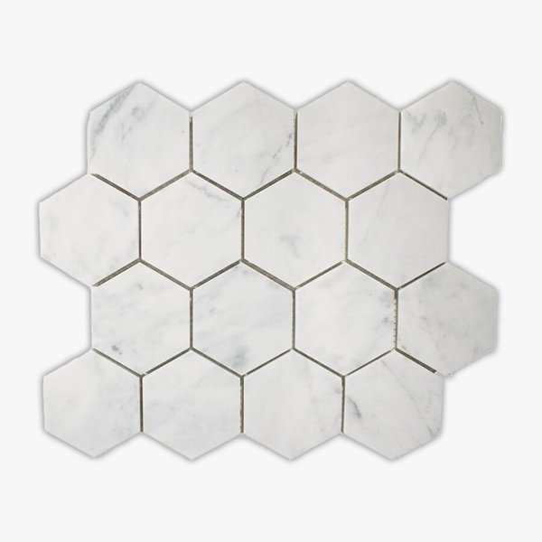 10.7" x 10.2" Marble Wall & Floor Tile