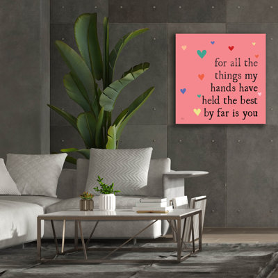 Art mural sur toile Trinx «Simple Romance 2 Colorful» par Laura Marshall