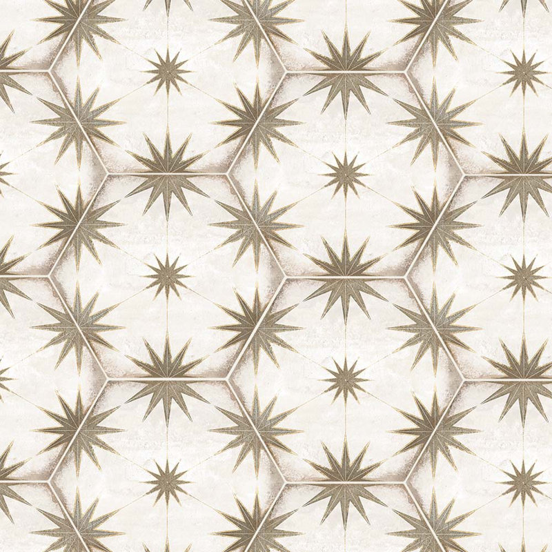 Carreau de porcelaine Odyssey Hexagon 8x9, Gris